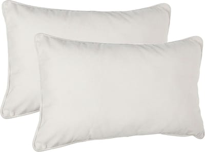 Atmosphera Bank/sierkussens Sophia - 2x stuks - 30 x 50 cm - polyester met rits