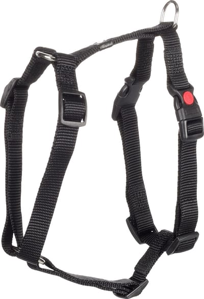 Flamingo Ziggi H-harnas - Harnas Honden - H-harnas Ziggi Zwart S 35-50cm 15mm - 1st - 126111 - 1st