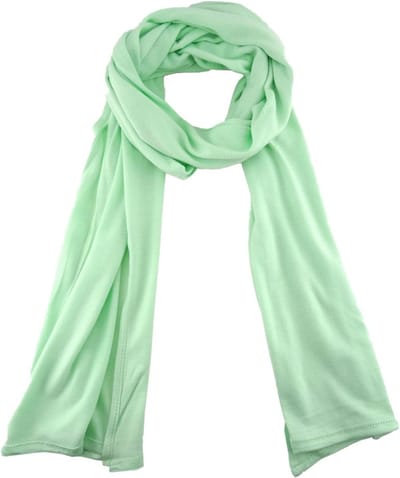 Dames sjaal - Effen accessoire - Outfit completeren - Zachte viscose stof - 180x30 cm - Mintgroen