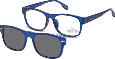 Montana Leesbril MRC1B +1:00 BLAUW inclusief Clip-on zonnebril