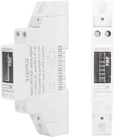 Elektriciteitsmeter - Energiekostenmeter - Energieverbruik Meten - Compact Formaat - 1 Stuks - Wit