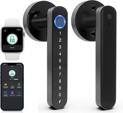 Slim Deurslot 5-in-1 met Vingerafdruk, Toetsenbord en Bluetooth