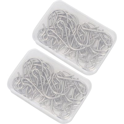 60 Stuks S-vormige Haken Multifunctionele Metalen Hangers voor Decoraties Slaapkamer Gordijn