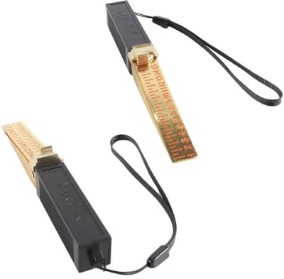Dailygoods- Branddeurspleetmeter 2 stuks - Wigvormige Nonius Voelermaat - Zinklegering - Nauwkeurigheid 0,5 mm - Meetbereik 1-15 mm - Compact en Lichtgewicht