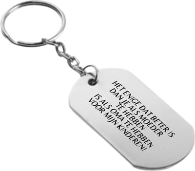 Akyol - het enige dat beter is dan je als moeder te hebben is als oma te hebben voor mijn kinderen sleutelhanger - Mama - de liefste moeder die oma wordt - moederdag cadeautjes - moederdag - cadeau voor oma - cadeau - verjaardagscadeau -