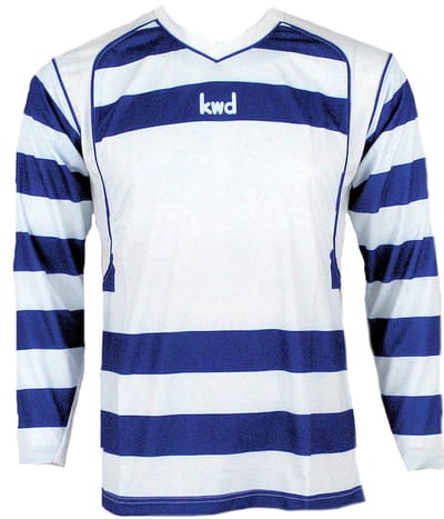 KWD Shirt Desperado lm, mt Pup, blauw/wit
