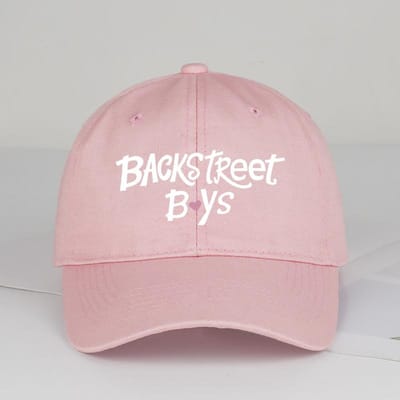 Backstreet Boys Hart Print Baseballpet Stijlvol Retro Romantische Charme Concertkleding & Dagelijkse Stijl Backstreet Boys Fan Cadeau white