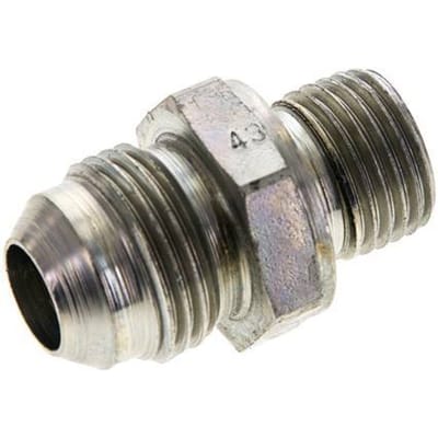 JIC  Dubbele Nippel M16 X 1.5 X UNF 3/4''-16 Staal NBR 275bar