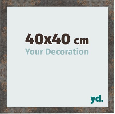 Your Decoration - Fotolijst 40x40 cm - MDF - Geoxideerd Metaal - Bologna