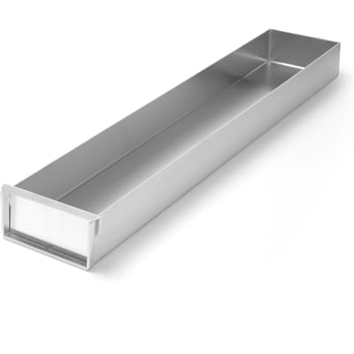 Plateau à pâtisserie rectangulaire en aluminium, fermé, 580x100xH50mm Hendi 689851
