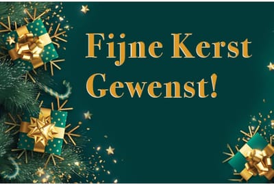 Fijne Kerstdagen Spandoek -2 100x200cm