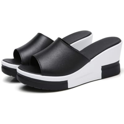Dames Zomer Open Teen Sleehakken Pantoffels Strandloopschoenen Sandalen Casual Schoenen Zomer Dames Strand Casual Schoenen 34 gray