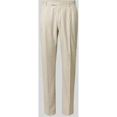 Broek met persplooien en achterzakken