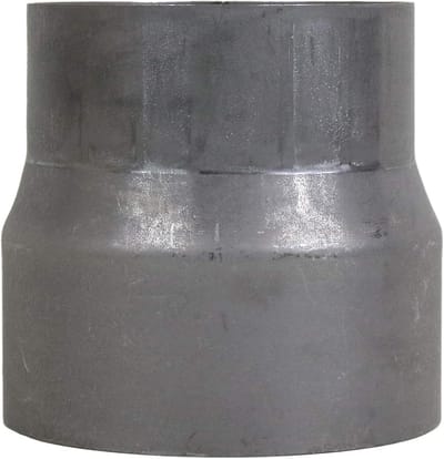 Verloopstuk Kachelpijp Reductie 130 mm naar 120 mm Ongelakt Staal