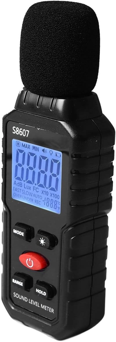 Dailygoody - Decibelmeter - Digitale Geluidsniveaumeter 30-130dB - Draagbare SPL-meter - Nauwkeurige Sensor - Max/Min Functie - Geschikt voor Geluidsm