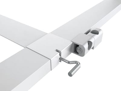 Slanke vliegenhor deur als aluminium bouwset met glasvezel - Professionele bescherming tegen insecten 100 cm x 210 cm