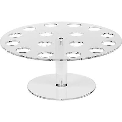 Voor Bruiloft Feest Diner & Bar Benodigdheden 6/8/16-Gats Rond Acryl IJsje Hoorn Dessert Houder Display Stand Feest Plank wit