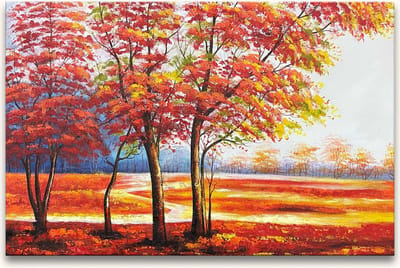 Handgeschilderd schilderij Olieverf op Canvas - Salvador Dali - Boomlandschap