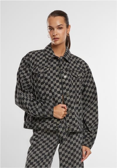 Urban Classics - 80‘s Oversized Laser Printed Spijkerjas - M - Zwart