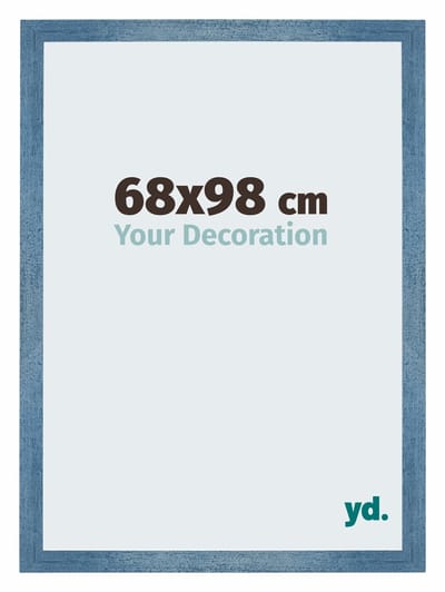 Your Decoration - Puzzellijst 68x98 cm - Helder Blauw Geveegd - Puzzellijst 1500-2000 stukjes - MDF Fotolijst - Mura