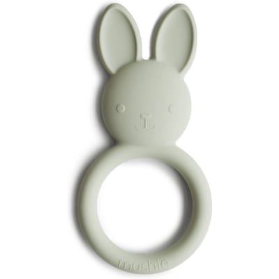 Mushie bijtring bunny sage 3 mnd+