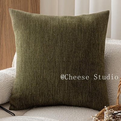Franse Middeleeuwse Stijl Kussensloop Zwarte Rand Retro Groene Kussenhoes Amerikaanse Stijl Woonkamer Sofa Decoratie Lendenkussenhoes 45x45cm