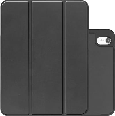 Hoes - Geschikt voor Apple iPad A16/A18 (2022/2025/2026) - 10.9 & 11 inch (10e, 11e & 12e generatie) - Dun & Stevig - Trifold Bookcase - Hard Cover Case - Met Uitsparing Geschikt voor Apple Pencil - Hardcover Book - Tablet Hoesje - Zwart