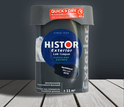 Histor Exterior Lak Zijdeglans 0,75 liter - Nachtblauw