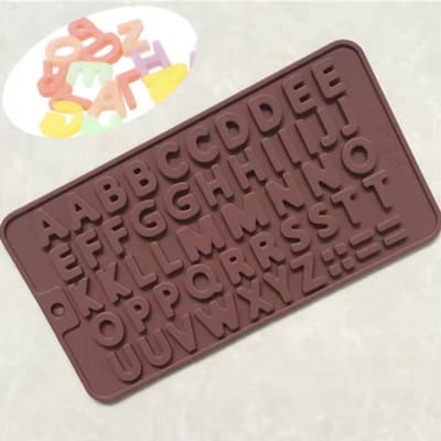 Letter chocolaatjes - Letter mal - Chocoladevorm - 2 stuks - Mal alfabet-letters - Siliconen-vorm - Kleine letters - CHPN