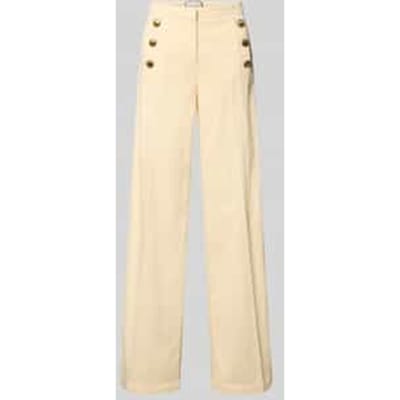 Wide leg broek met persplooien model 'Bridget'