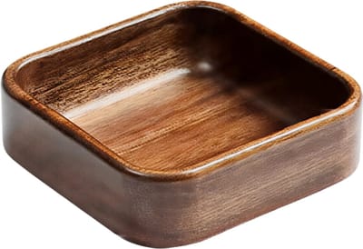 Creatieve Houten Fruitschaal – Snackschaal voor Afternoon Tea – Vierkant – Houten Schaal voor Thuis – Premium Snack- en Notenschaal – Houten Servies