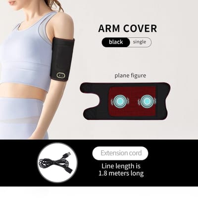 Masseur de bras électrique avec 3 niveaux de chauffage et fonctions de massage pour la récupération des foulures musculaires du poignet et du coude Unisexe Physiothérapie de la main US-Plug