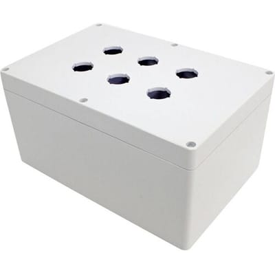 Hammond Electronics 1554MPB6B Universele behuizing 240 x 160 x 120 Polycarbonaat Grijs 1 stuk(s)