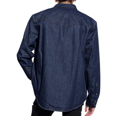 Diesel donkerblauw denim overhemd