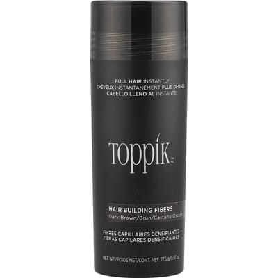 Toppik Hair Building Fibers Donkerbruin - 27,5 gram - Cosmetische Haarverdikker - Verbergt haaruitval - Direct voller haar