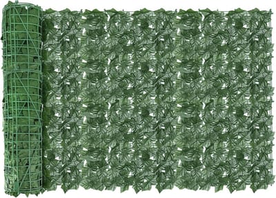Kunstmatige Klimophaag Privacyscherm 100 x 300 cm - Realistische Kunsthaag met Bladeren voor Buiten en Binnen