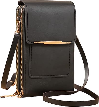 Allecto - Anti-diefstal tas - Crossbody tas voor mobiele telefoon - Lichtgewicht en compact - Zwart - Dames portemonnee - Veilig en stylish