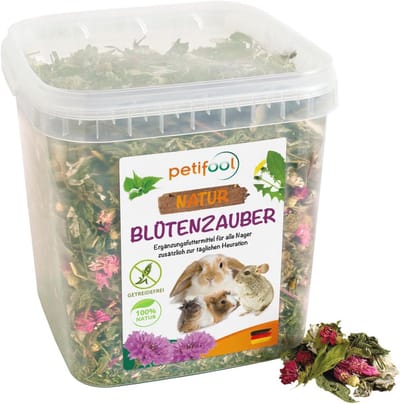 Natuurlijk aanvullend knaagdiervoer voor konijnen, cavia's, hamsters, chinchilla's en meer - 100% natuurlijk en zonder kunstmatige toevoegingen