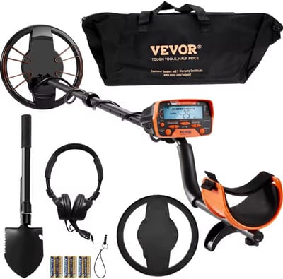 Professionele Metaaldetector - 10 Inch Waterdichte Spoel - LCD Scherm - 7 Detectiemodi - Verstelbare Handgreep - Compleet Accessoirepakket