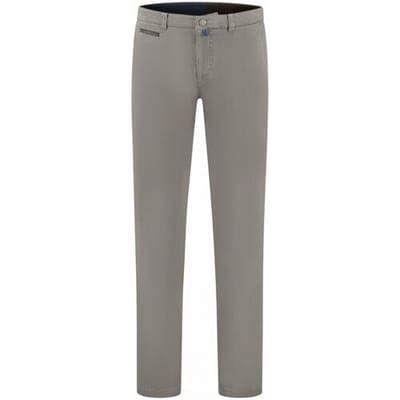Com4 Broek Modern Chino Uni Cotton Steengrijs / male