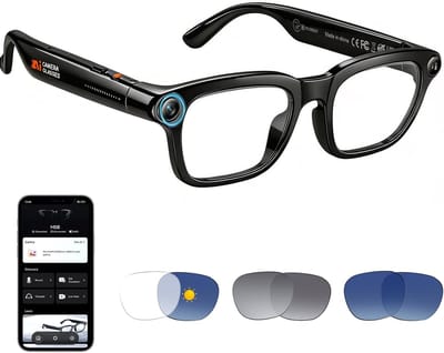 Slimme Bril - Camera Bril - Video Opnemen - Realtime Vertaling - 1080p HD - Zwart