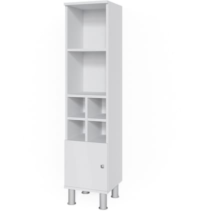 Vicco Fynn Halfhoge kast – 30 x 130.6 cm kleine deur Wit