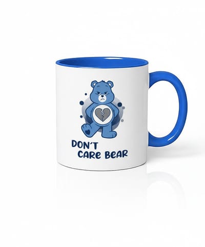 Don't Care Bear Mok - Grappige Koffiemok met Unieke Print