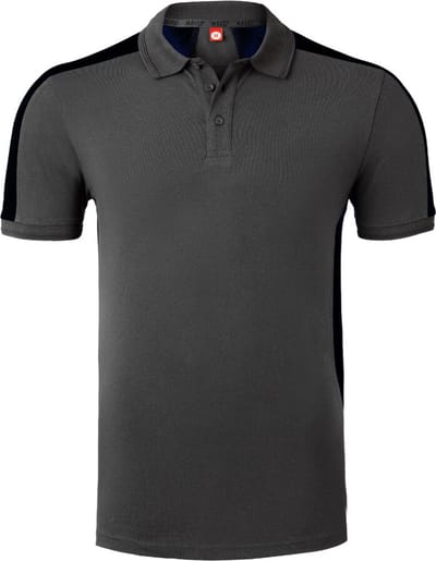 HAVEP Polo Bicolor 10074 - Charcoal/Zwart - M