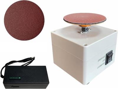 Elektrische Slijpmachine - Polijstmachine Metaal - Gereedschap Scherp Maken - Variabele Snelheid - 12 cm - Zwart