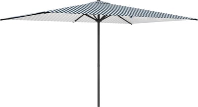 vidaXL - Tuinparasol - 200 - x - 300 - cm - Polyester - Rechthoekig - Blauw - en - Wit