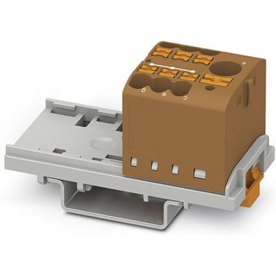 Phoenix Contact 3273076 Verdeelblok 28.6 mm Spanveer Bruin 10 stuk(s)