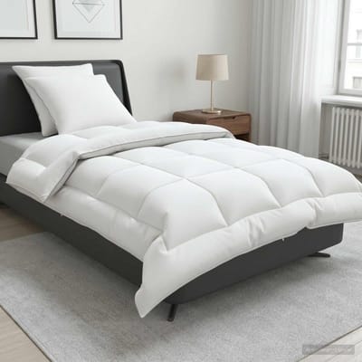 vidaXL - Dekbed - en - Kussen - Set - 3 - st - 135x220 - cm - 4 - seizoenen - 220 - GSM - Wol