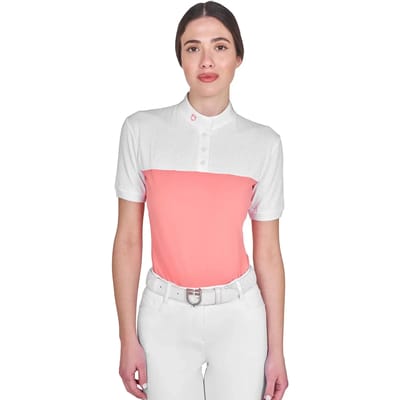 Technisch en mesh concours polo vrouw Equestro