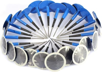 Band Reparatie Kit - Paddestoel Plug - Tubeless Banden - 24 Stuks Set - 60 x 9 mm - Zwart